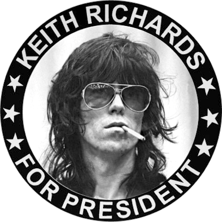 Chapa Keith Richards For President